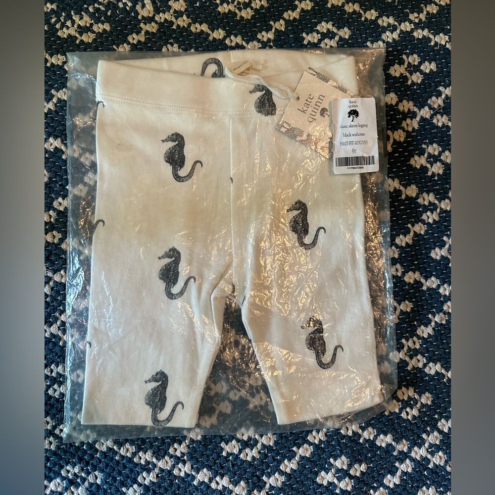 Kate Quinn Organics Cotton kids Skinny Leggings sz 5p